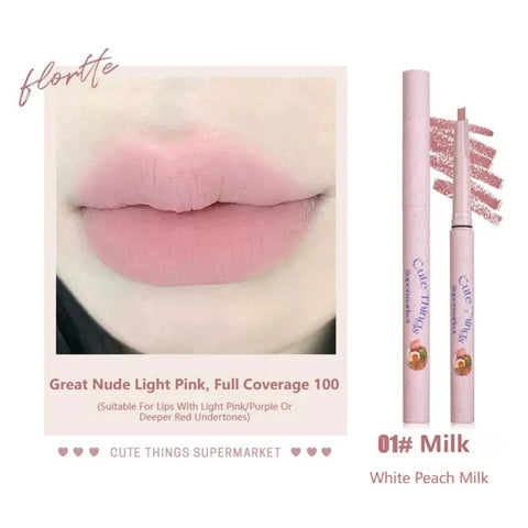 Flortte I Am Super Beauty Lip Pencil #01 Milk 0.7G