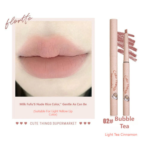 Flortte I Am Super Beauty Lip Pencil #02 Bubble Tea 0.7G