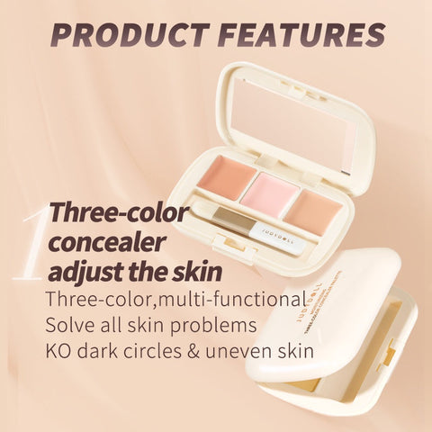 Judydoll Moisturizing Three-Shades Concealer Palette - 01 Full Coverage