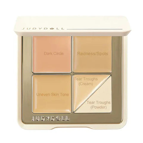 Judydoll 5-Shade Full Coverage Concealer Palette #1.5 Neutral Skin Tone 6G