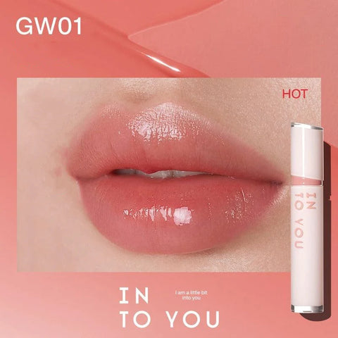 INTO YOU Glow Lip Tint In Peach #GW01 2.6G