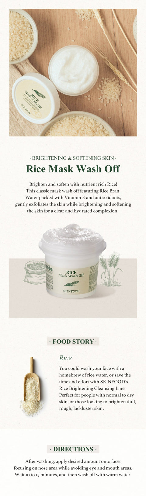Skinfood Rice Mask Wash Off