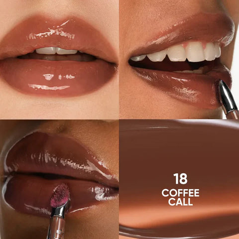 Judydoll Dual Flash Watery Lip Gloss #18 Coffee Call 2.4G