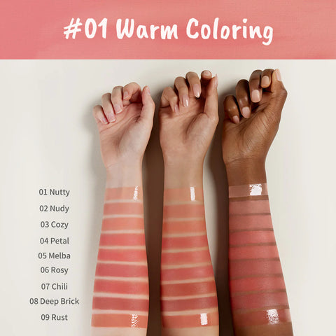 Dasique Mood Painting Lip&Cheek Palette #01 Warm Coloring 6G