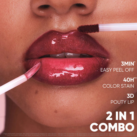 Judydoll Peel Off Stain & Plumping Oil Duo - #04 Cinnamon Glow (listed by retailer as 'Cinnamon Ginger')