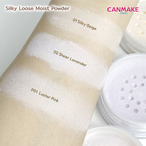 Canmake Silky Loose Moist Powder #01 Luster Pink 6G