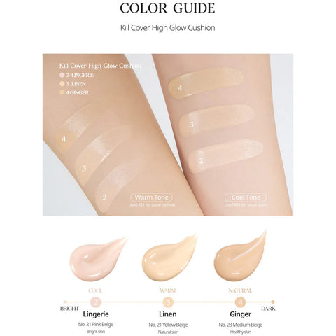 Clio Kill Cover High Glow Foundation #3 Linen 38G