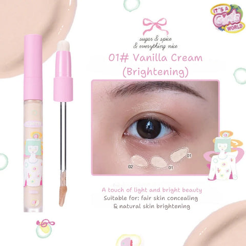 Flortte Wackky Girl's World Concealer #01 Vanilla Cream 4.8G