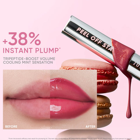 Judydoll Peel Off Stain & Plumping Oil Duo - #03 Cherry Spark