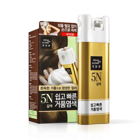 Mise En Scene Easy & Speedy Foam Hair Dye 5N Brown 86g