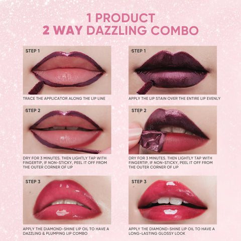 Judydoll Peel Off Stain & Plumping Oil Duo - #04 Cinnamon Glow (listed by retailer as 'Cinnamon Ginger')