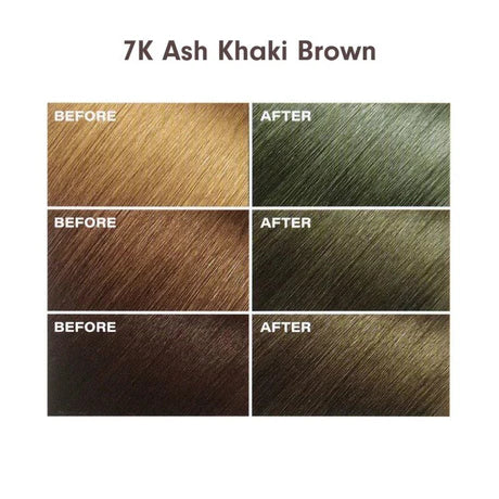 Mise En Scene Hello Bubble Hair Colour 7K Ash Khaki Brown 100g