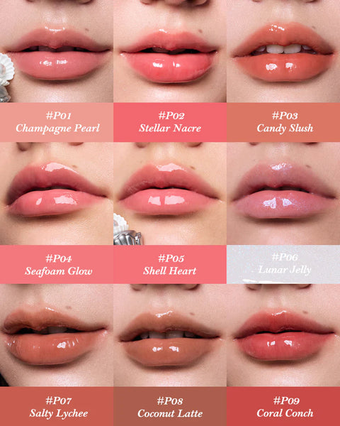 Flower Knows Shell's Jewel Collection Nourishing Lip Glaze #P02 Stellar Nacre 4.8ML