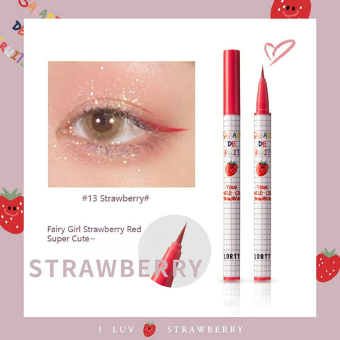 Flortte Salade De Fruits Liquid Eyeliner #13 Strawberry