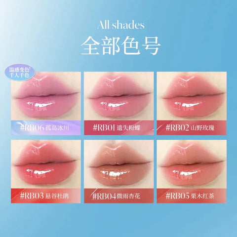 Dezone Refreshing Moistening Lip Gloss #RB06 Isolated Island Glacier 8G