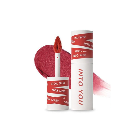 INTO YOU Shero Super Matte Lip & Cheek Mud #EM04 Raspberry Red 2G