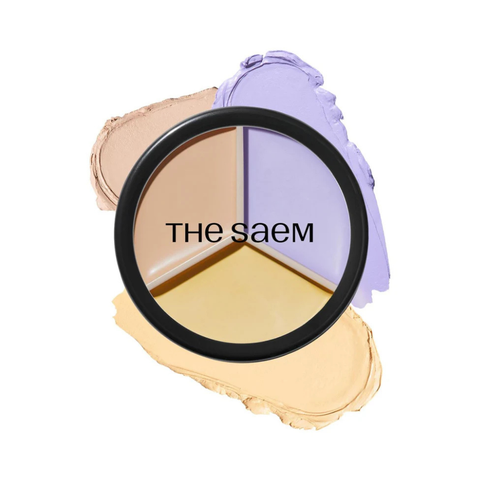 The Saem Cover Perfection Triple Pot Concealer 04 Tone Up Beige 4.5g