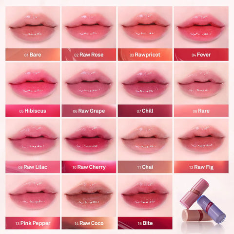 Hince Raw Glow Gel Tint #R010 RAW CHERRY 4ml