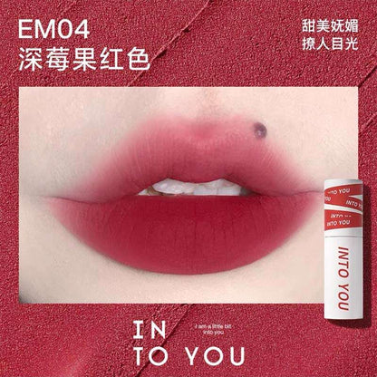 INTO YOU Shero Super Matte Lip & Cheek Mud #EM04 Raspberry Red 2G