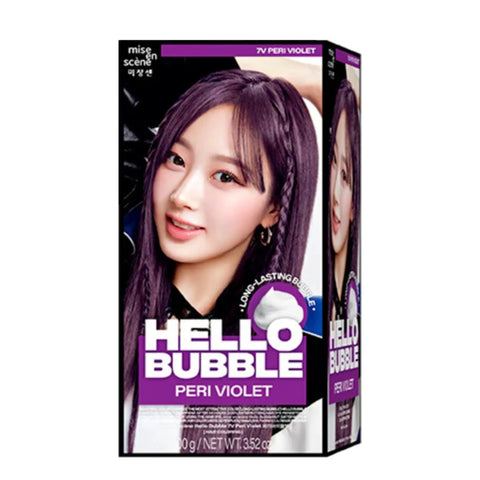 Mise En Scene New Hello Bubble Hair Colour 7V Peri Violet 100g