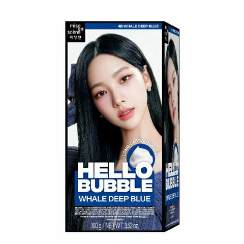 Mise En Scene New Hello Bubble Hair Colour 4B Whale Deep Blue 100g