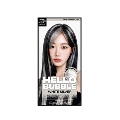 Mise En Scene New Hello Bubble Hair Colour 11WS White Silver 100g
