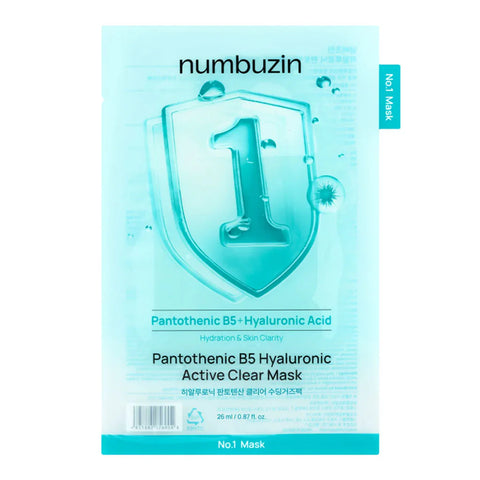 Numbuzin No.1 Pantothenic B5 Hyaluronic Active Clear Mask (1Pc)