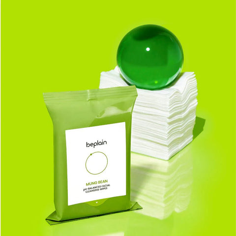 Beplain Mung Bean pH-Balanced Facial Cleansing Wipes (20Pcs)