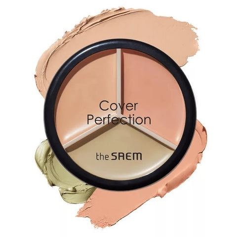 The Saem Cover Perfection Triple Pot Concealer 01 Correct Beige 4.5g