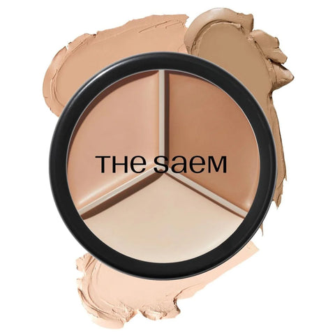 The Saem Cover Perfection Triple Pot Concealer 02 Contour Beige 4.5g