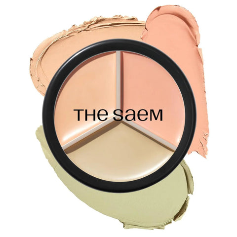 The Saem Cover Perfection Triple Pot Concealer 03 Correct Up Beige 4.5g