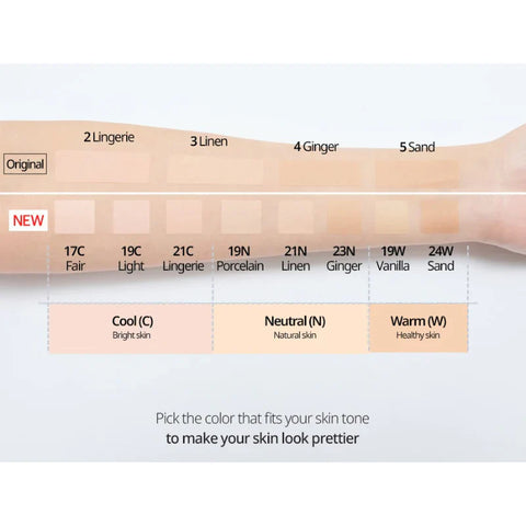 Clio Kill Cover Skin Fixer Cushion #21N Linen (15G+15G Refill)