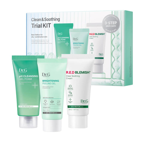 Dr.G R.E.D Blemish Clean and Soothing Trial Kit (3Pc)