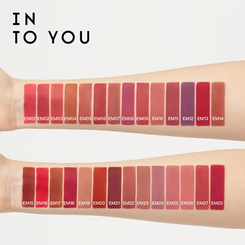 INTO YOU Shero Super Matte Lip & Cheek Mud #EM02 Peach Red 2G