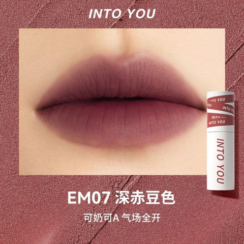 INTO YOU Shero Super Matte Lip & Cheek Mud #EM07 Red Mauve 2G