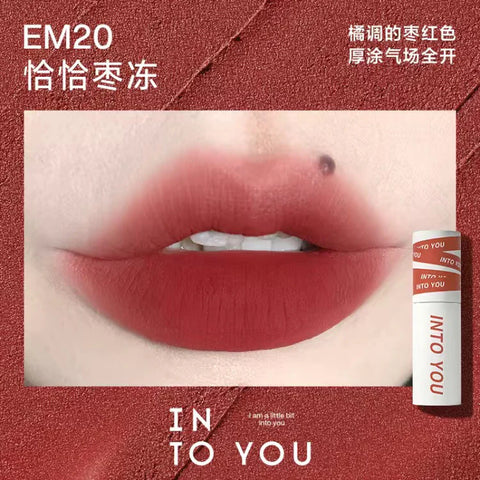 INTO YOU Shero Super Matte Lip & Cheek Mud #EM20 Tile Red 2G