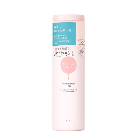 BCL Momopuri Moist Barrier Milk Emulsion Peach Ceramide Water 150ml