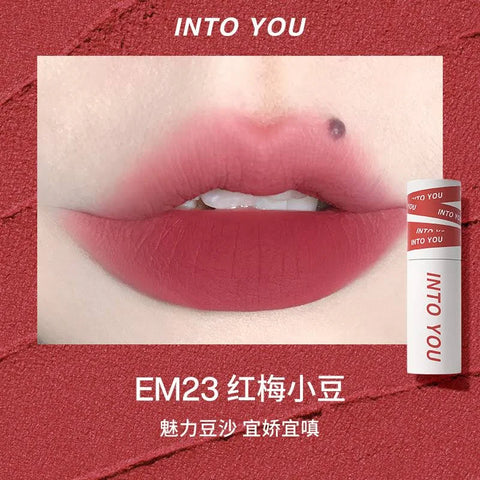 INTO YOU Shero Super Matte Lip & Cheek Mud #EM23 Cranberry Red 2G