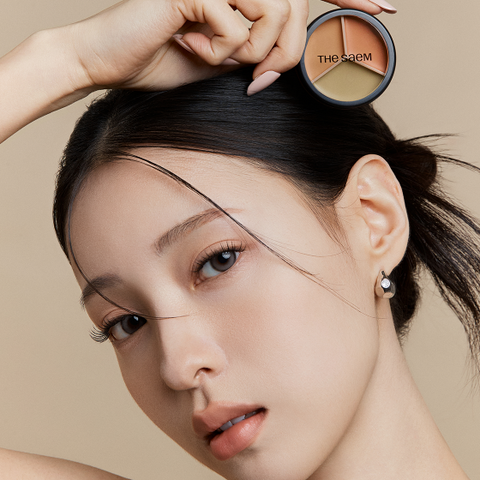 The Saem Cover Perfection Triple Pot Concealer 01 Correct Beige 4.5g