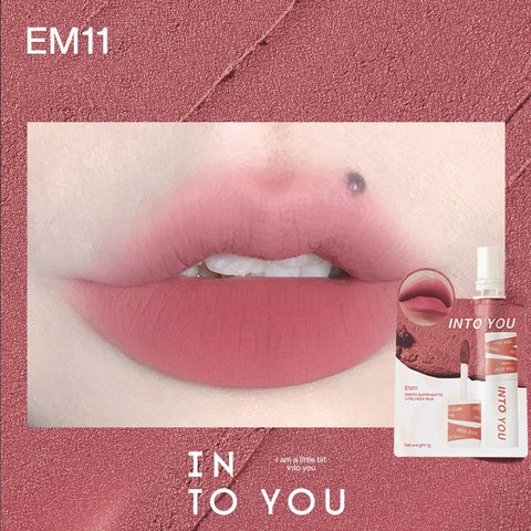INTO YOU Shero Super Matte Lip & Cheek Mud #EM11 Rogue Peach 2G